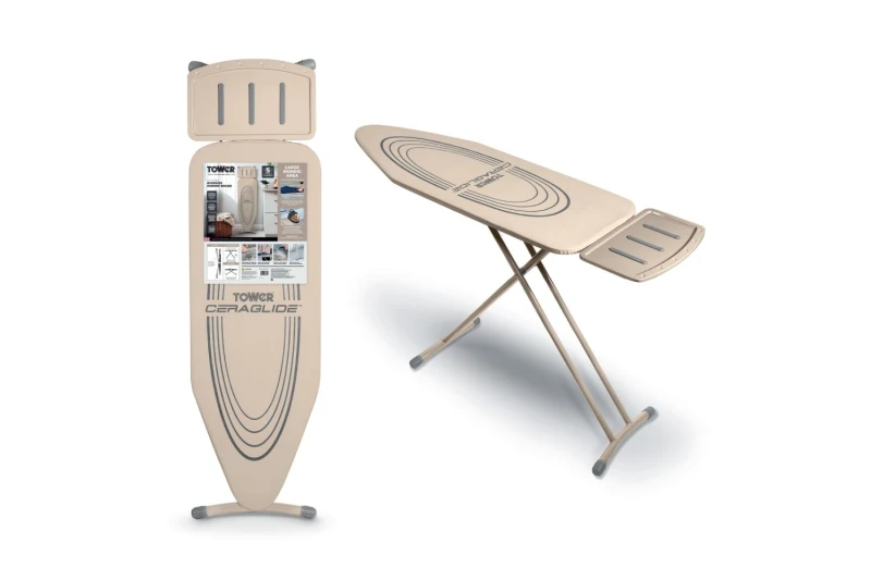 Image of Tower T873001MSH Latte Pro Oversize Ironing Board Ironing Boards Medium Beige 42219490390
