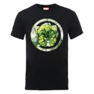 Image of Marvel Avengers Assemble Hulk Montage T-Shirt - Black - M