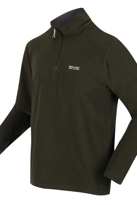 Image of Regatta Mens 'Thompson' Lightweight Half Zip Fleece in Dark Green Size: 3XL Dark Green Male 3XL