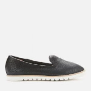 Image of Dune Womens Galleon Leather Comfort Loafers - Black - UK 3