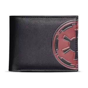 Image of Star Wars Obi-Wan Kenobi Galactic Empire & Jedi Insignias Bi-Fold Wallet, Male, Black (Mw428366Wk)