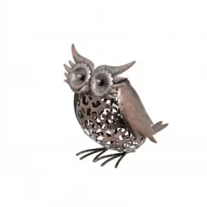 Image of Solar Silhouette Owl 22x16.5x23cm