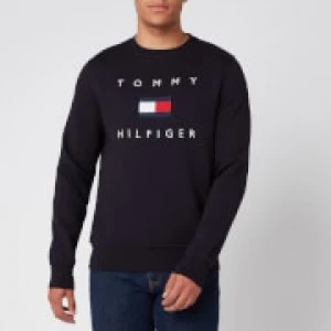 Image of Tommy Hilfiger Mens Flag Sweatshirt - Desert Sky - M