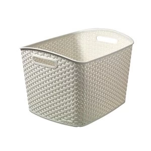 Image of Curver Extra Large Storage Basket - Cream