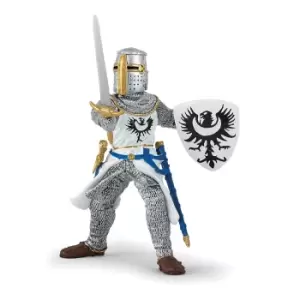Image of Papo Fantasy World White Knight with Sword Toy Figure, 3 Years or...