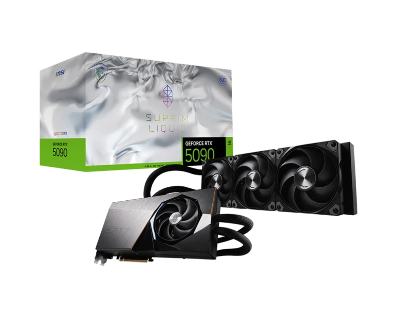 Image of MSI NVIDIA GeForce RTX 5090 32GB SUPRIM LIQUID SOC GDDR7 Graphics Card