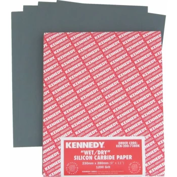 Image of Kennedy - 9'X11 Wet or Dry Paper Sheet Grade 220- you get 5