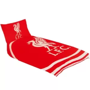 Image of Liverpool FC Pulse Single Duvet Set (One Size) (Red)