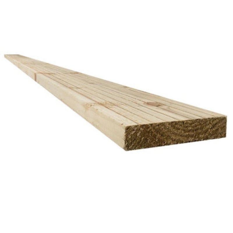 Image of Snowdon Timber Treated Decking Board (T) 25mm (W) 120mm (L) 2.4M - Pack Of 10