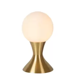 Image of Lucide Moya Table Lamp - Matt Gold, Brass