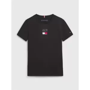 Image of Tommy Hilfiger TH FLAG TEE S/S - Black