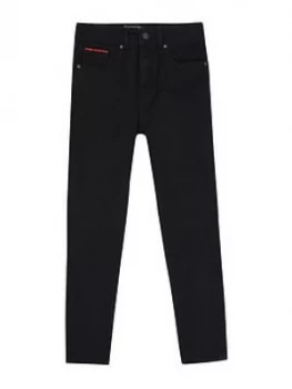 Image of Lyle & Scott Boys Skinny Jeans - Black Wash, Size Age: 5-6 Years