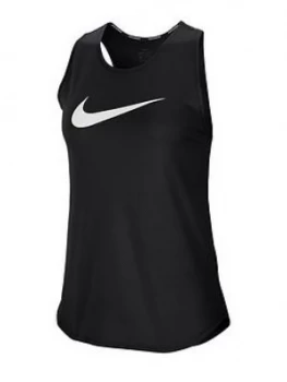 Image of Nike Running Swoosh Tank Top - Black, Size L, Women