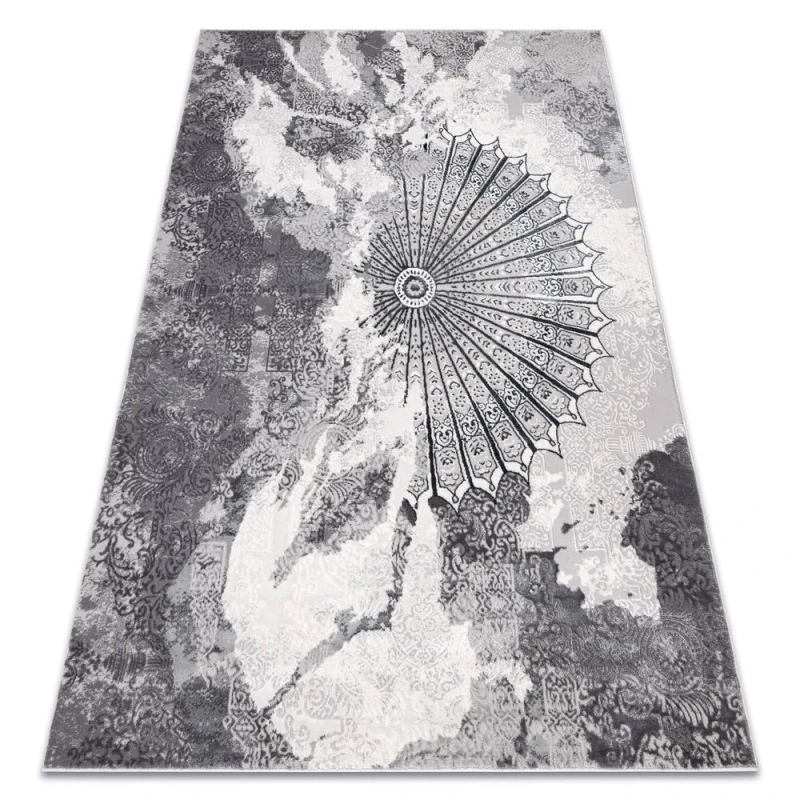 Image of RugsX Carpet Allure 5715 Abstraction - Structural, Stylish, Glamour Light Grey / White 120X170 Cm