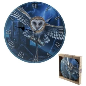 Image of Heart of the Storm Owl Wall Clock