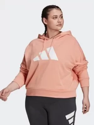 Image of adidas Sportswear Future Icons Hoodie (plus Size), Blue, Size 4X, Women