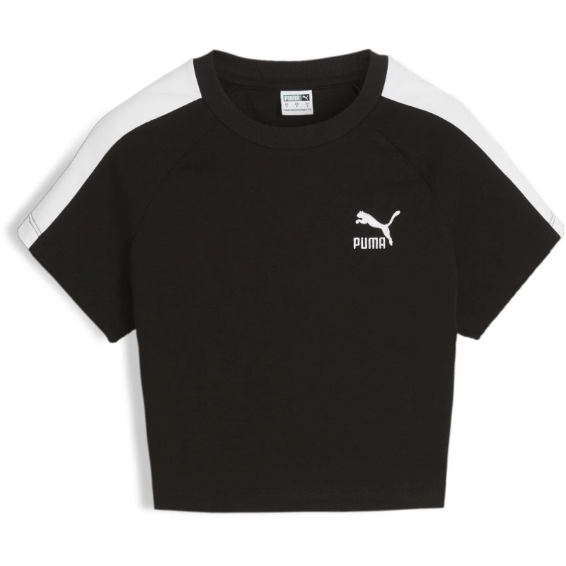 Image of Puma Iconic T7 Baby Tee Womens - Black 10
