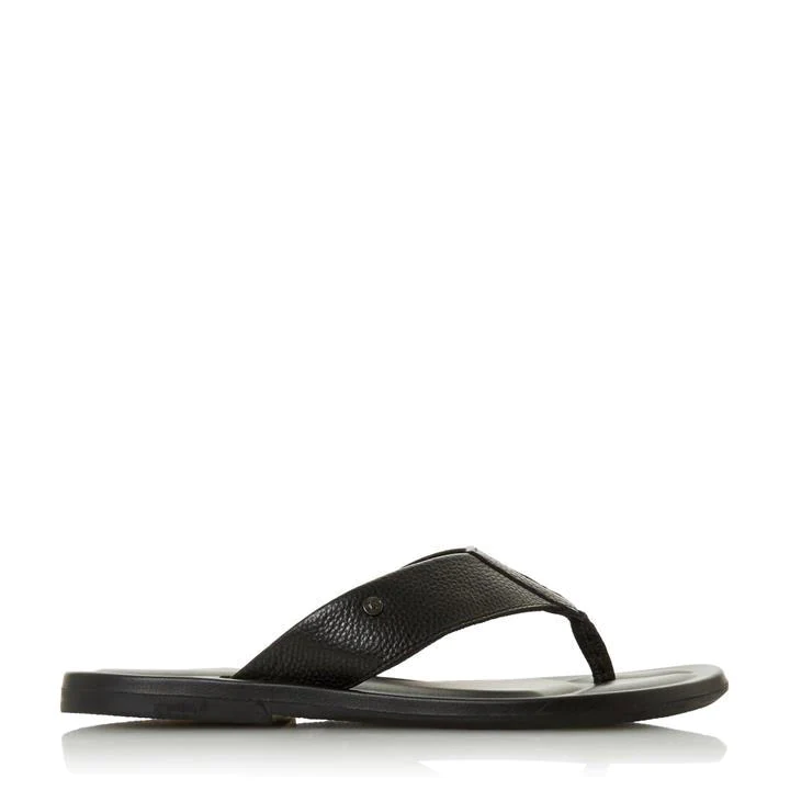 Image of Dune 'Fredss' Toe Post Sandals - 6 - black