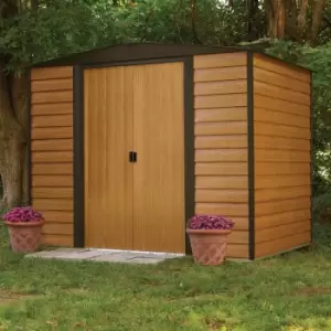 Image of 8x6 Woodvale Metal Apex Shed with Floor Including Assembly