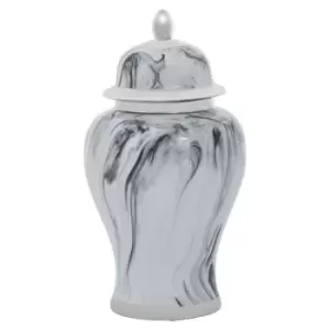 Image of Olivia's Luxe Collection - Marble Ceramic Jar Small