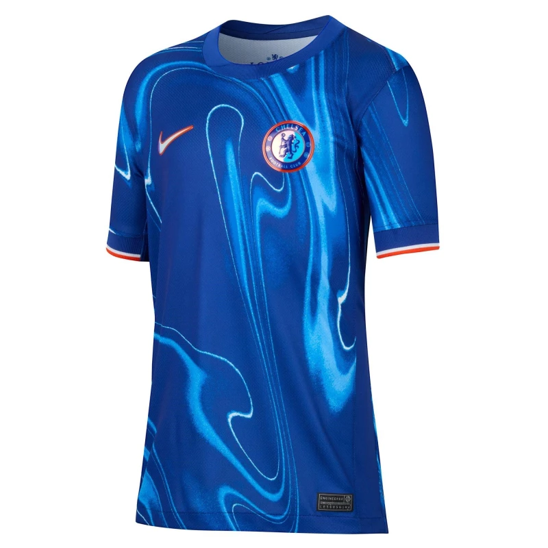 Image of Nike Chelsea Home Shirt 2024 2025 Juniors - Blue Blue 7 - 8 Years