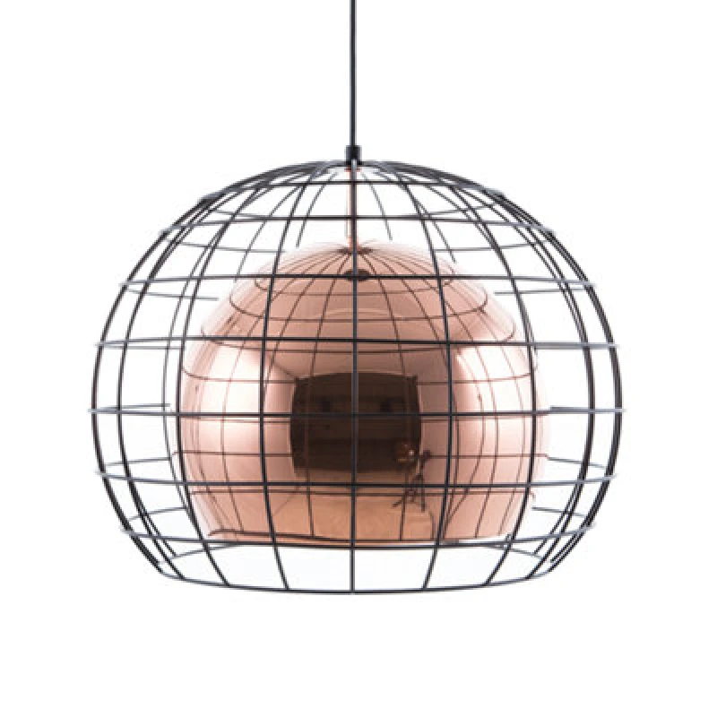 Image of Beliani Pendant Lamp Liri Metal Copper