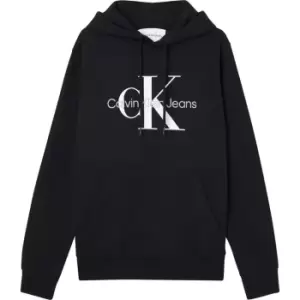Image of Calvin Klein Jeans Monogram Logo Hoodie - Black