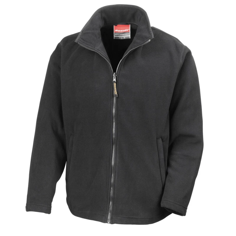 Image of Result Result Men Horizon Micro High Density Compact Fleece Jacket in Black Size: X-Small Black XS Male 5063527920720