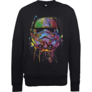 Image of Star Wars Paint Splat Stormtrooper Sweatshirt - Black