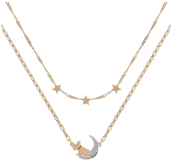 Image of Radley Fashion Rose Gold Plated Necklace Dog& Jewellery