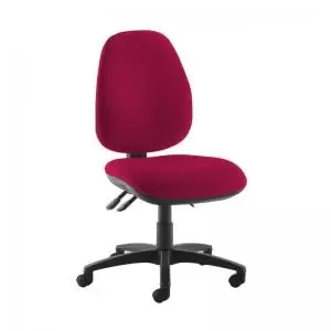 Image of Jota high back operator chair with no arms - Diablo Pink