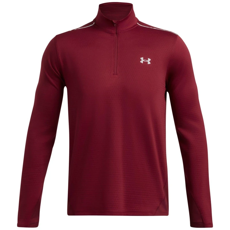 Image of Under Armour Mens Long-Sleeve Performance Gym Top Red male XS