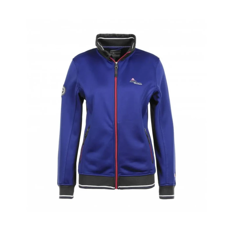Image of Womens fleece shell jacket Peak Mountain Acreen Bleu Female L