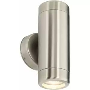 Image of Loops - Up & Down Twin Outdoor Wall Light - 2 x 7W GU10 LED Marine Grade Stainless Steel