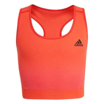 Image of adidas Aeroknit AEROREADY Training Seamless Fitted Tank T - Vivid Red / Team Real Magenta