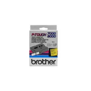 Image of Brother TX-651 P-touch Black on Yellow Tape 24mm x 15m