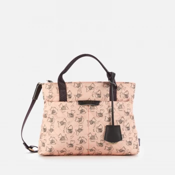 Image of Radley Womens Maple Cross - Signature Quilt Medium Ziptop Multiway Bag - Blush