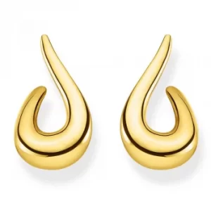 Image of THOMAS SABO Gold Plated Open Tear Dropper Earrings H2042-413-39