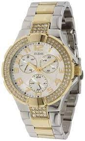 Image of Guess Silver And Gold 'Chelsea' Watch - W1209L2