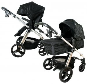 Image of My Babiie MB150 Black Croc Pushchair.