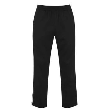 Image of Lonsdale 2 Stripe Open Hem Jogging Pants Mens - Black/White