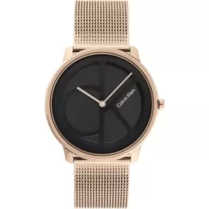 Image of Calvin Klein Ladies Calvin Klein Mesh Watch - Gold