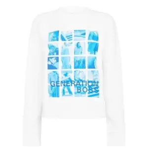 Image of Boss Edylanz Sweatshirt - White