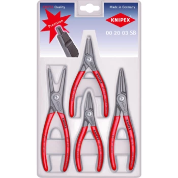 Image of Knipex 00 20 03 SB Precision Circlip Pliers Set - 4 Piece