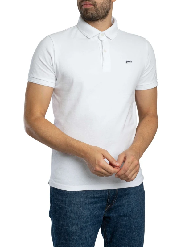 Image of Superdry Polo pique Superdry Classic Blanc Male 2XL