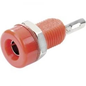 Image of Jack socket Socket vertical vertical Pin diameter 4mm Red SCI