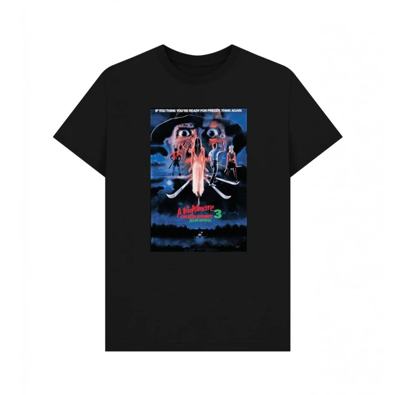 Image of A Nightmare On Elm Street Mens Ready for Freddy T-Shirt in Black Size: Small Black Male S