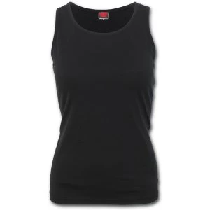 Image of Urban Fashion Razor Back Womens X-Large Sleeveless Top - Black