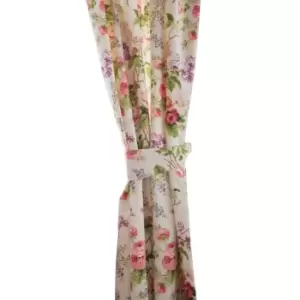 Image of Belledorm Delphine Lined Curtains With Tie Backs (66 x 54in) (Multicoloured)