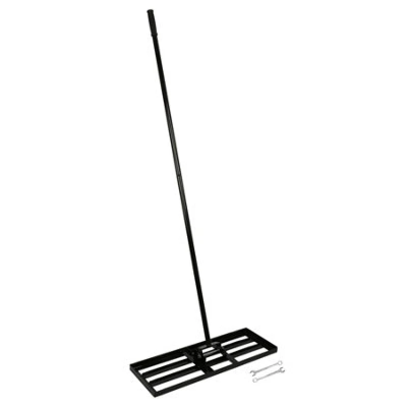 Image of Harbour Housewares Heavy Duty Steel Lawn Levelling Rake - 75 X 25Cm - Wide Garden Leveling Tool Soil Spreader Landscaping Tool